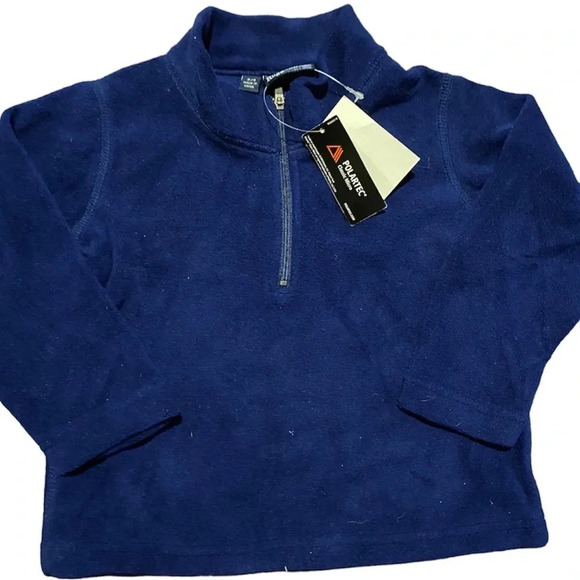 RUGGED BEAR NEW NWT BLUE BOUTIQUE BOYS GIRLS FLEECE TOP SHIRT WINTER FALL SZ 2 3 - Picture 2 of 4